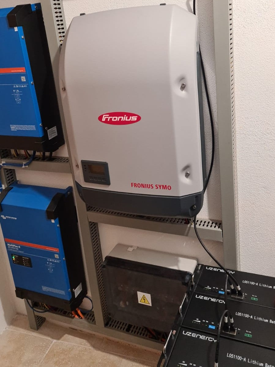15.36 kWh L051100-A1 Battery Installation with Fronius Symo and Victron MultiPlus-II in Austria