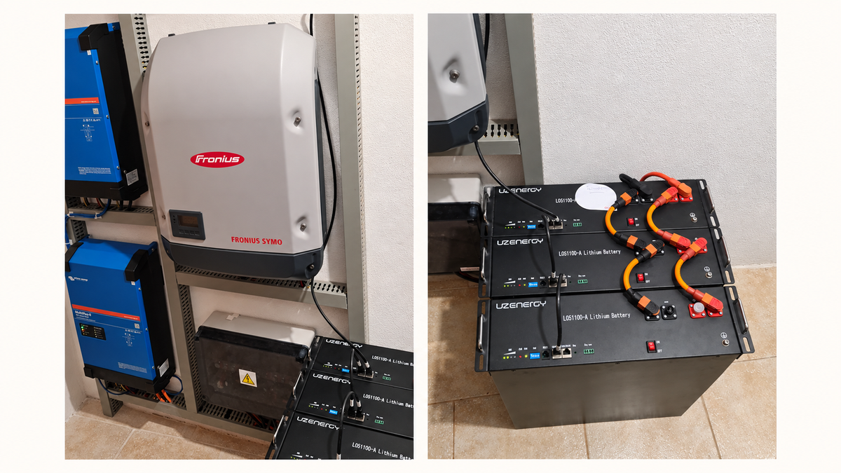 15.36 kWh L051100-A1 Battery Installation with Fronius Symo and Victron MultiPlus-II in Austria